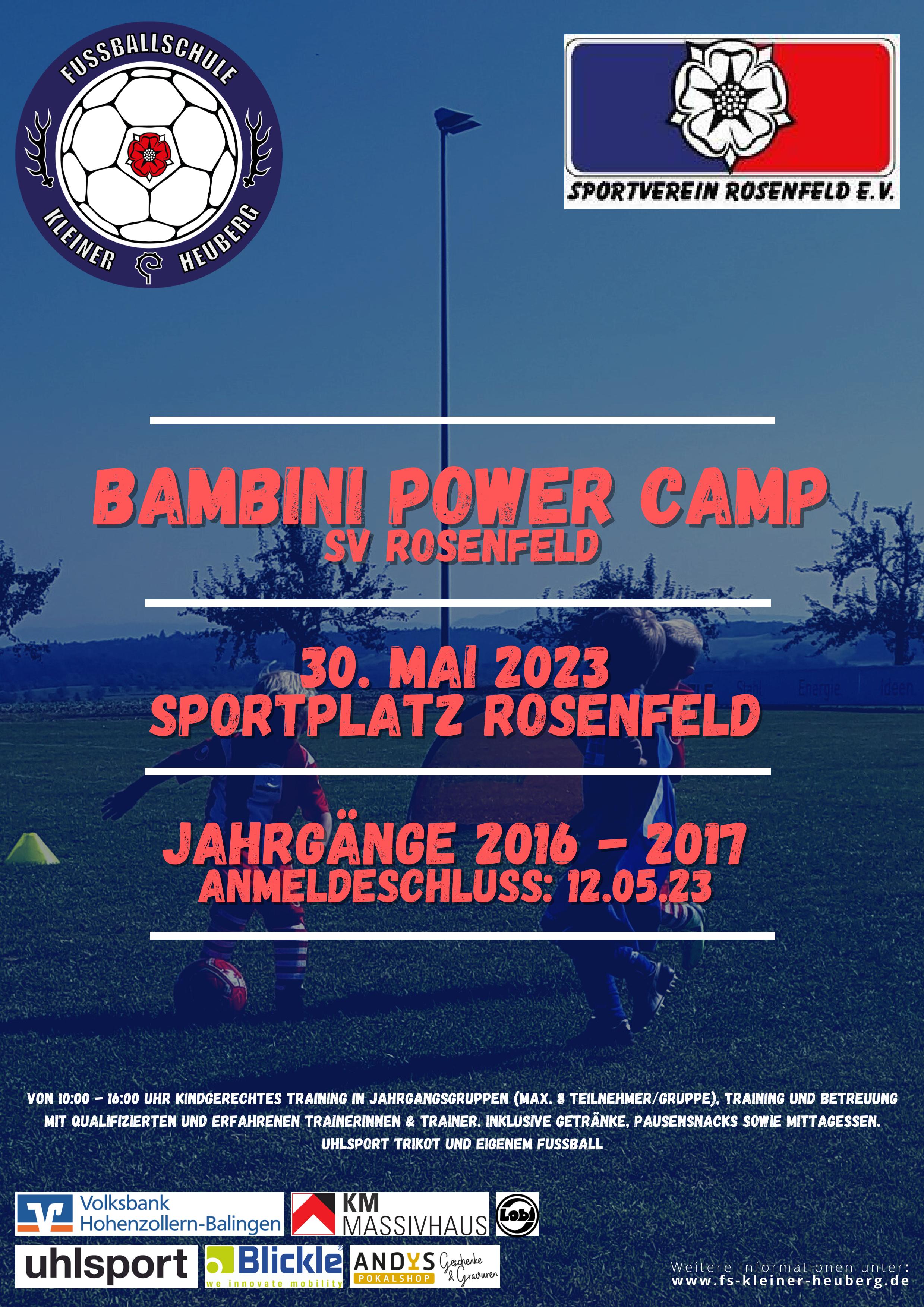 Plakat Bambini Power Camp 2023 1